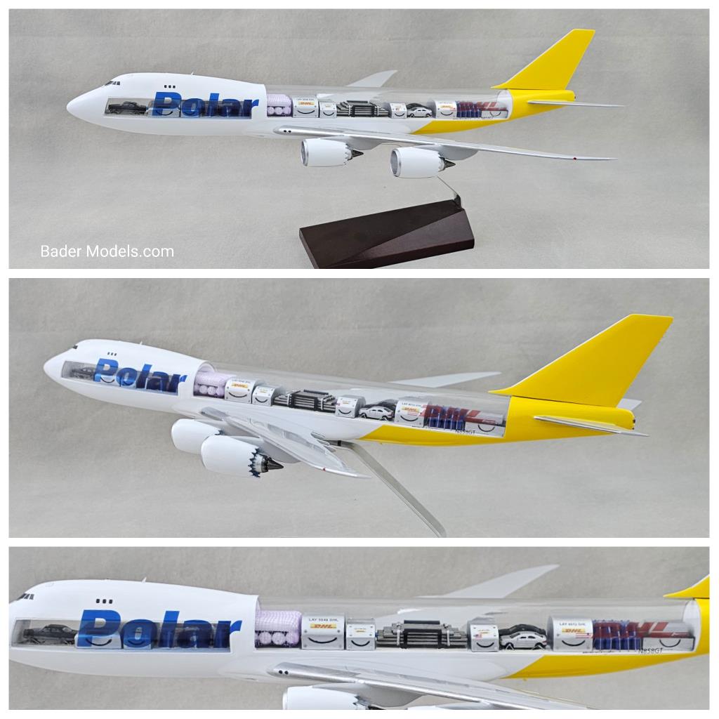 Polar - B747-8F - (1:144) - 180° Clear Top